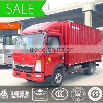 China Sinotruk HOWO 4*2 mini cargo truck 1-5 ton