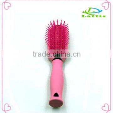 Top Seller Plastic Hair Brush Massage Hair Brush Chrome Plating Finishing with high quality