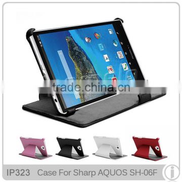 Fashion tablet pc leather cases for AQUOS PAD SH-06F