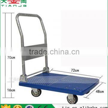 Foldable Hand Cart PLA150YDX Metal Wheel Hand Push Cart Luggage Platform Cart