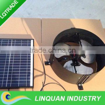 12 inch 15w brushless motor solar powered wall exhaust fan