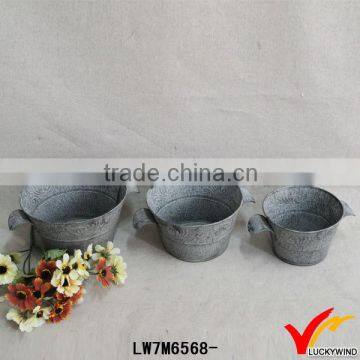 metal reproduction decorative flower basket