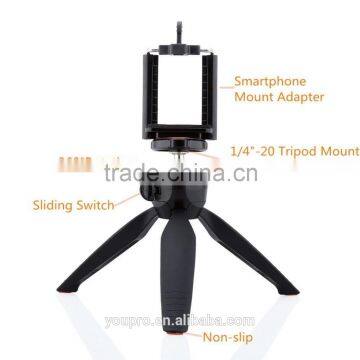 Mini Tripod,High Quality Mini Tripod Mount + Phone Holder Clip Desktop Self-Tripod for Digital Camera & IPhone 6/6 Plus photo-2