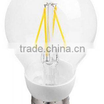 Singapore,4W, 6W,360degree Medium Base E27 G60 filament led globe bulb,super bright,110lm/W,Retrofit G60 filament led globe bulb