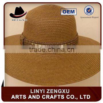 promotional blank cheap straw turban lady hat