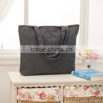 black wholesale Ladies Cotton fancy bag shopping bag logo