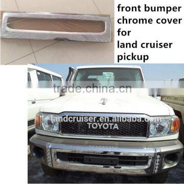 front bumper chrome frame for land cruiser pickup lc70 2014-15