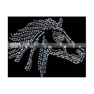 hot fix rhinestone horse