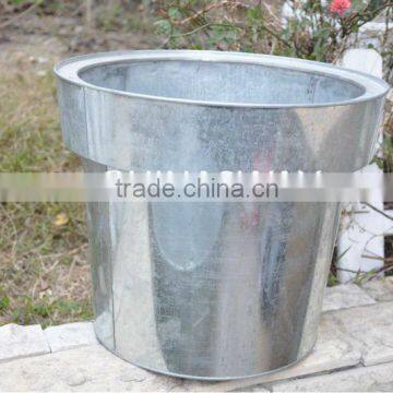 zinc bucket pot