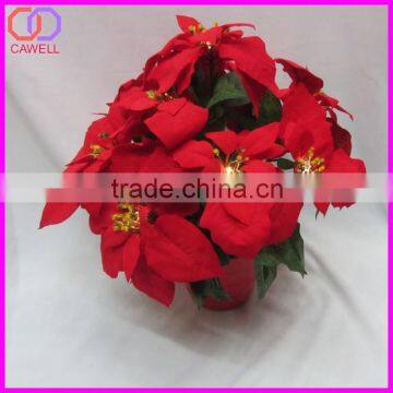 Wholesale Artifiical Poinsettia Led Flower Light photo-2