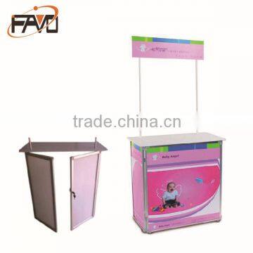 Locked Aluminum Alloy Folding Sales Promotion Table