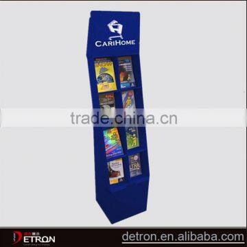 Customized book corrugated board display racks