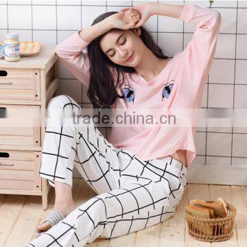 Wholesale Softextile Women Fashion Pajamas Overseas Sleepswear Design For Girls Cute Nightshirts