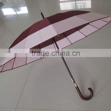 58.5cm auto open wood 16ribs umbrella