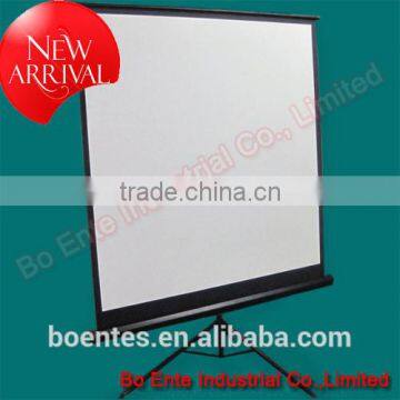 120 Inch Matte White Floor Stand Tripod Portable Office Projection Screen for Office Furniture photo-4