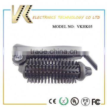 New Style Ceramic Hair Straightener Brush Hair Curler Curling Roller Iron Set photo-3