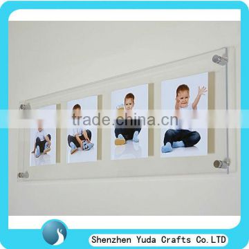 new hot clear cheap wall mounted picture photo frame for 4 or more pictures funny photo frame customized handmade