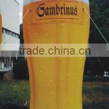Advertising inflatable beer glass replica air balloon F1063