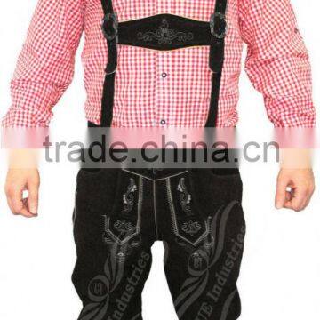 661 bavarian lederhosen , trachtenlederhose , knee length lederhosen , bavarian clothing , kniebund lederhosen, suede lederhosen