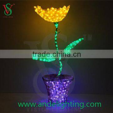 New LED 3D Motif Light Sunflower Light for Decoration