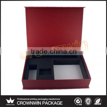 China Red Magnetic Paper Perfume Box Packaging