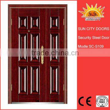 One and half configuration American steel doors SC-S109