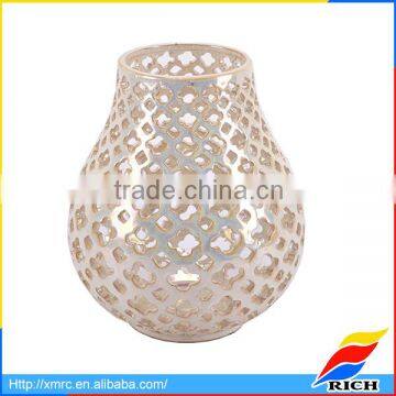 Wholesale 2017 Cheap New Design Pearlized Quatrefoil Vase