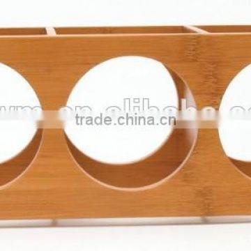 Custom Attractive Design Simple Elegant Storage Bamboo Wooden Stackable Wine Rack Holder Display