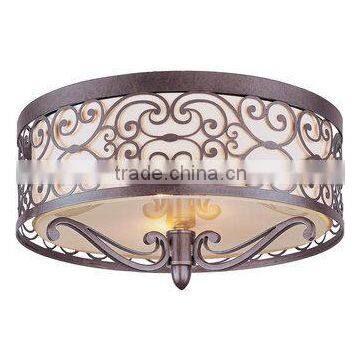 Umber Bronze 2 Light 14.25" Wide Flush Mount Ceiling Fixture