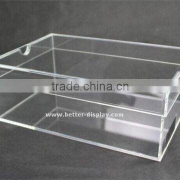 Custom Transparent Acrylic Shoes Box With Lid Manufacturers