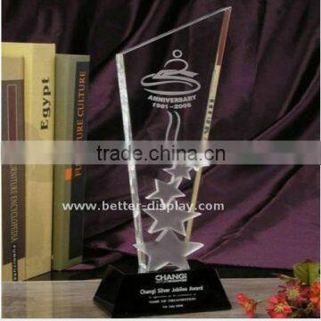 custom clear acrylic bodybuilding trophy