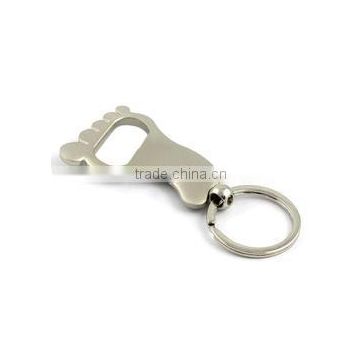 Metal gifts Metal foot shaped bottle opener keychain,Beer Wine Bottle Opener