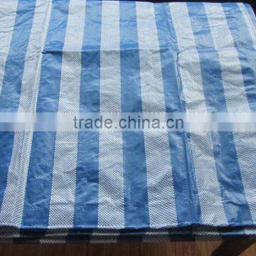 awning balcony covers pe material stripe tarpaulin