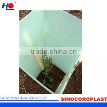 Outdoor Anti-UV Triangle Plastic Corrugated Tree Guard photo-3
