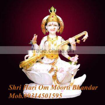 Saraswati Marble Statue