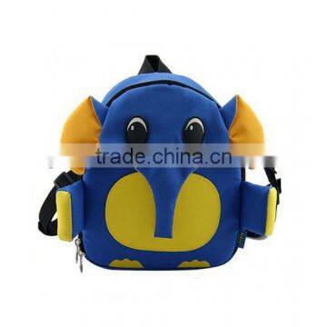 Hotsale Animation canvas elephant cute canvas animal shaped child bag