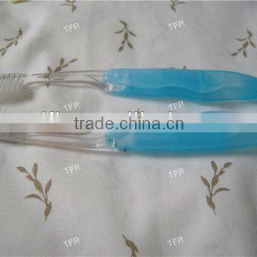 Travel toothbrush/Folded toothbrush with toothpaste