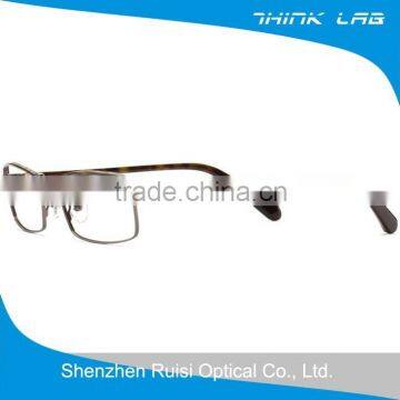 Italian eyewear brands brown men optical glasses frame with spring hinge