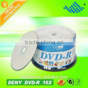 China export high quality 16x printable dvd with 100 packs