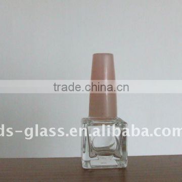 square shape Nail Polish Glass Bottle