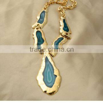 2014 new fashional golden necklace /sweater chain