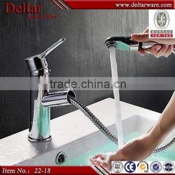 ceramic basin faucet can pull out, withdraw to use basin tap, 1.5m pipe basin mixer tap