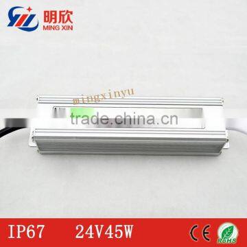 Waterproof 45w Electronic LED Driver,24V 45W LED Driver With 2 Years of Warranty