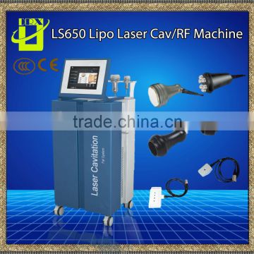 Cavitation And Radiofrequency Machine Switching Power Supply Laser Cavitation Fat System Vacuum/ Cavitation Wrinkle Removal / RF / Laser Fat System / Slimming Equipment LS650 Fat Freezing