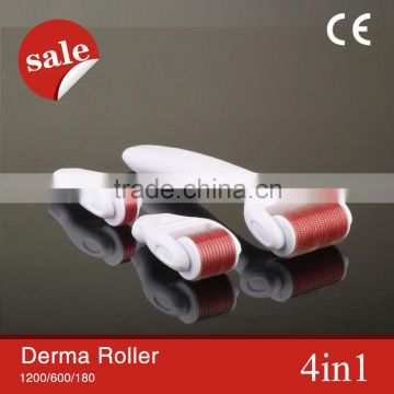 manufacturer directly supply DRS 4 in 1 derma roller microneedling system 720/300/1200 needles stainless dermaroller kits