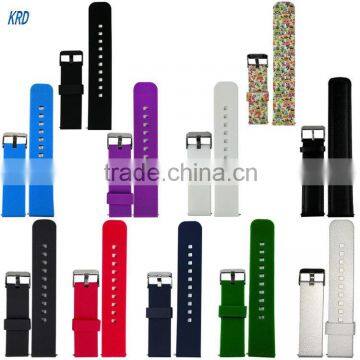 High Quality Colorful Silicone Watch Bands Strap Bracelet Fitness Replacement For Pebble / Pebble Time / Pebble Time Round Watch