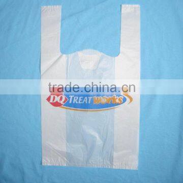 Plastic T-shirt bags for Canada Supermarket