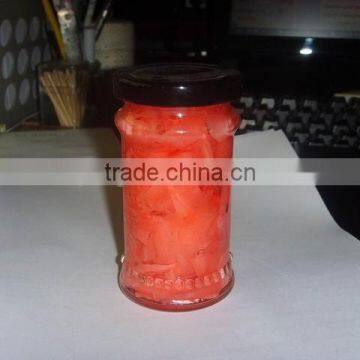 red glass bottled pickled ginger for 360g