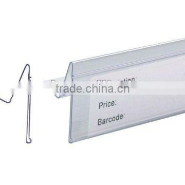 clear plastic price label holder