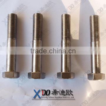 alloy800 .alloy825. alloy925 stainless steel fasteners DIN931 half thread hex bolts